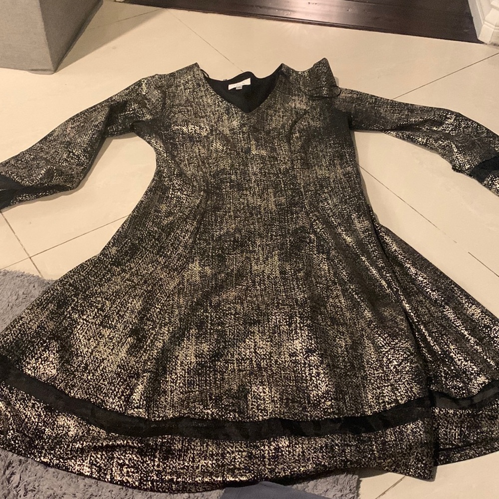 Black gold dress medium